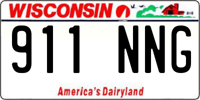 WI license plate 911NNG