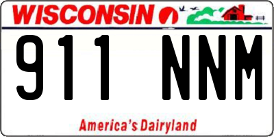 WI license plate 911NNM