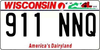 WI license plate 911NNQ