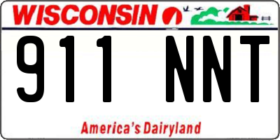 WI license plate 911NNT