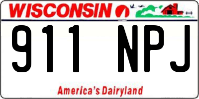 WI license plate 911NPJ