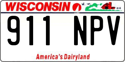 WI license plate 911NPV