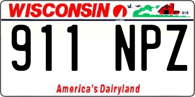 WI license plate 911NPZ