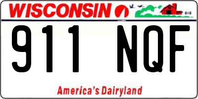 WI license plate 911NQF