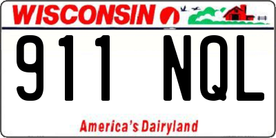 WI license plate 911NQL