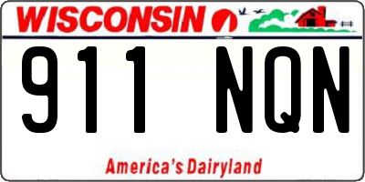 WI license plate 911NQN