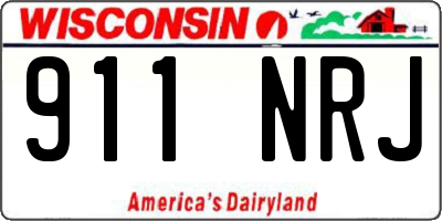 WI license plate 911NRJ