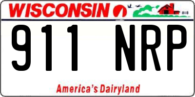 WI license plate 911NRP