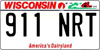 WI license plate 911NRT