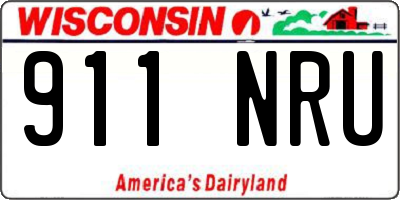 WI license plate 911NRU