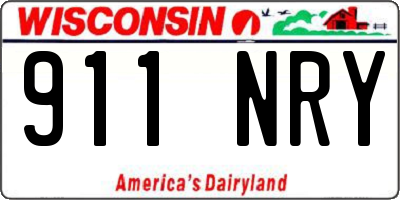 WI license plate 911NRY