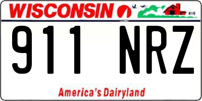 WI license plate 911NRZ