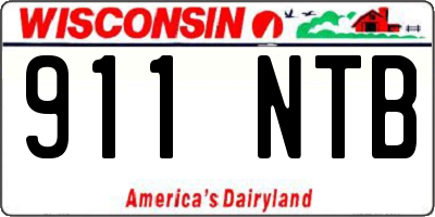 WI license plate 911NTB