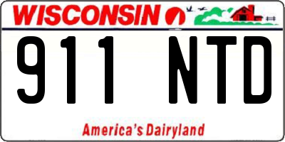 WI license plate 911NTD