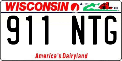 WI license plate 911NTG