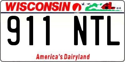 WI license plate 911NTL