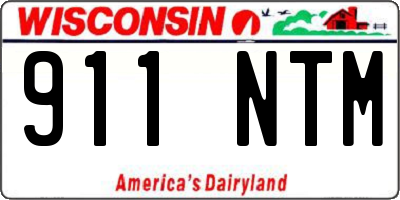 WI license plate 911NTM