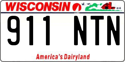 WI license plate 911NTN