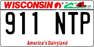 WI license plate 911NTP