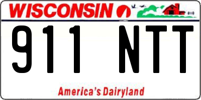 WI license plate 911NTT