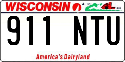 WI license plate 911NTU