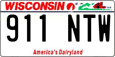 WI license plate 911NTW