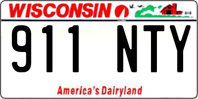 WI license plate 911NTY