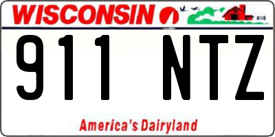 WI license plate 911NTZ