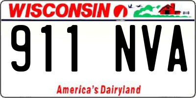 WI license plate 911NVA