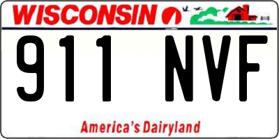 WI license plate 911NVF