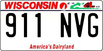 WI license plate 911NVG