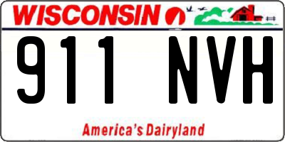 WI license plate 911NVH
