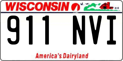 WI license plate 911NVI