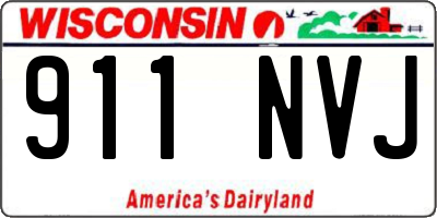 WI license plate 911NVJ