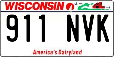 WI license plate 911NVK