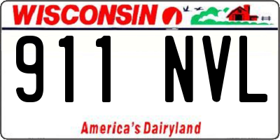 WI license plate 911NVL