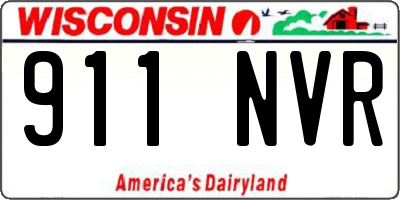 WI license plate 911NVR