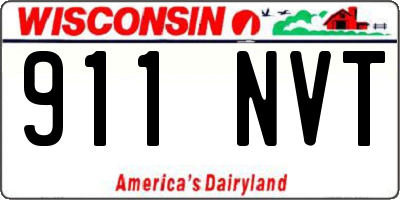 WI license plate 911NVT