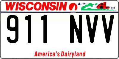 WI license plate 911NVV