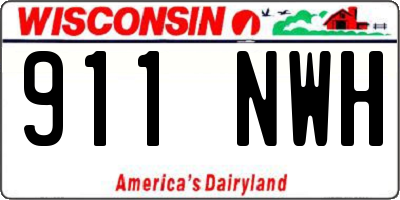 WI license plate 911NWH