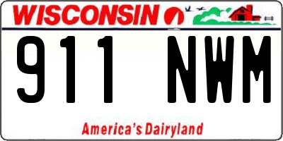 WI license plate 911NWM