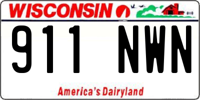 WI license plate 911NWN