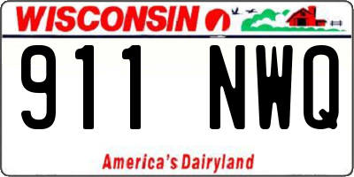 WI license plate 911NWQ