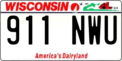 WI license plate 911NWU