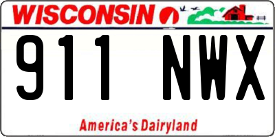 WI license plate 911NWX