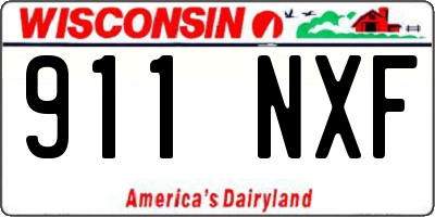 WI license plate 911NXF