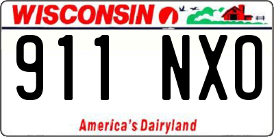 WI license plate 911NXO