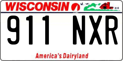 WI license plate 911NXR