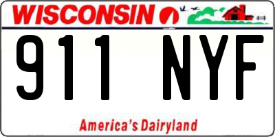 WI license plate 911NYF