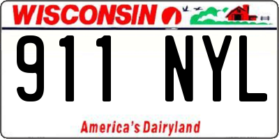 WI license plate 911NYL